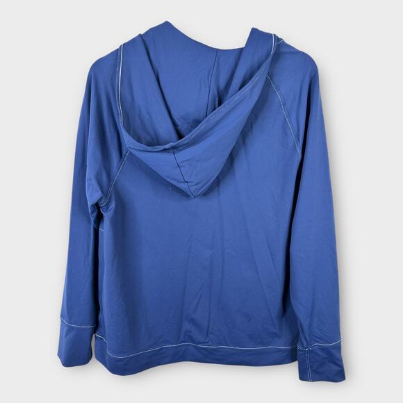 Care + Wear Oscar de la Renta size Large Chemotherapy Port Access Hoodie Blue - Picture 3 of 7